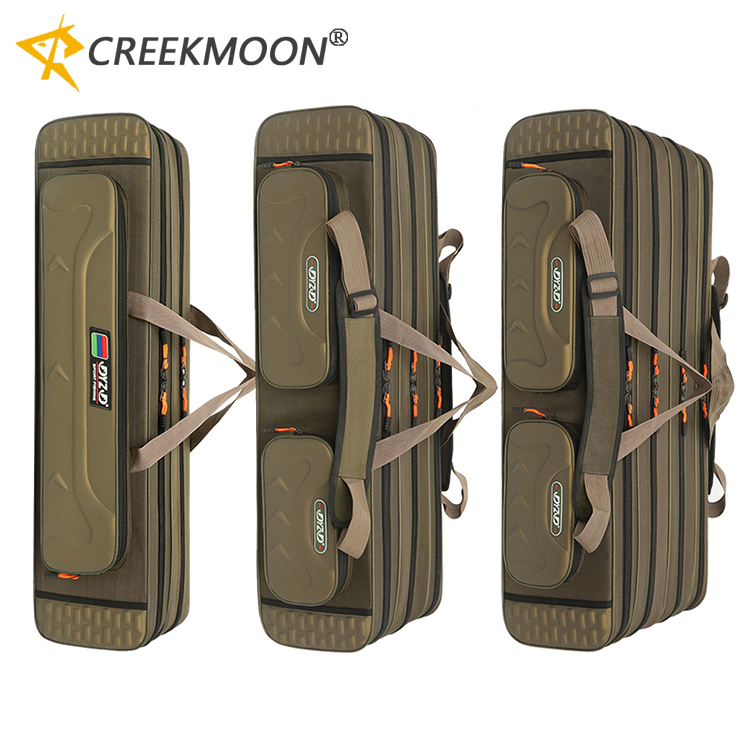 Fishing Rod Case - กระเป๋าใส่อุปกรณ์ตกปลาแบบผ้าอ็อกซ์ฟอร์ด 2/3/4 ชั้น ขนาด 80/100/120/130 ซม.