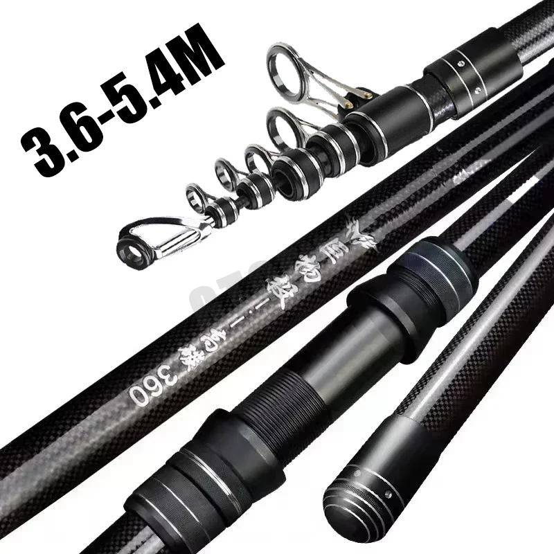 Fishing Rod Surf - คันเบ็ดตกปลาแบบยืดหดได้ 3.6 ม. 4.5 ม. 5.0
