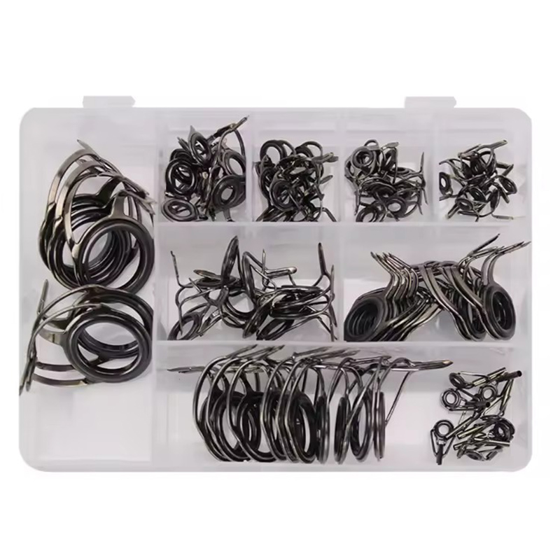 Fishing Rod Building Kit - ชุดอุปกรณ์ตกปลา WEIHE 75 ชิ้น ประกอบด้วยไกด์รอกตกปลาแบบสองขา ทำจากเซรามิกคาร์บอนสูง