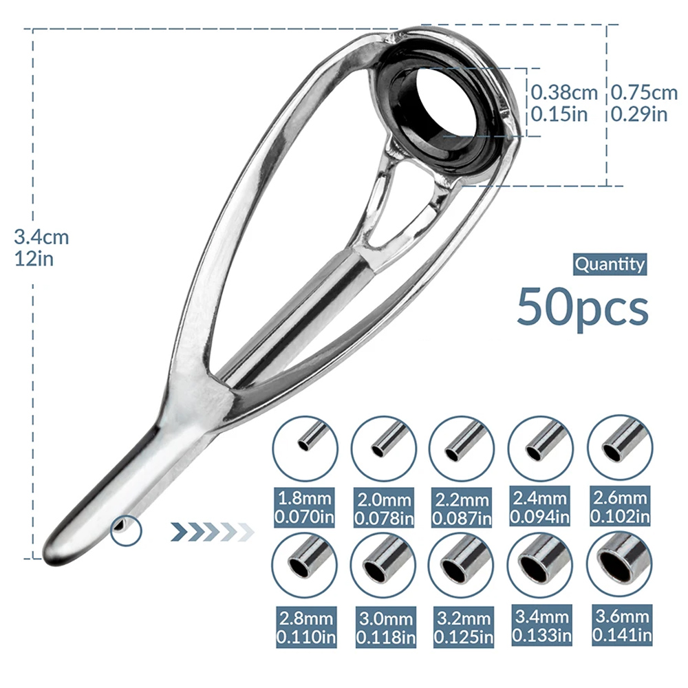 Fishing Rod Guide Replacement - THKFISH 50pcs Fishing Rod Guides เคล็ดลับ