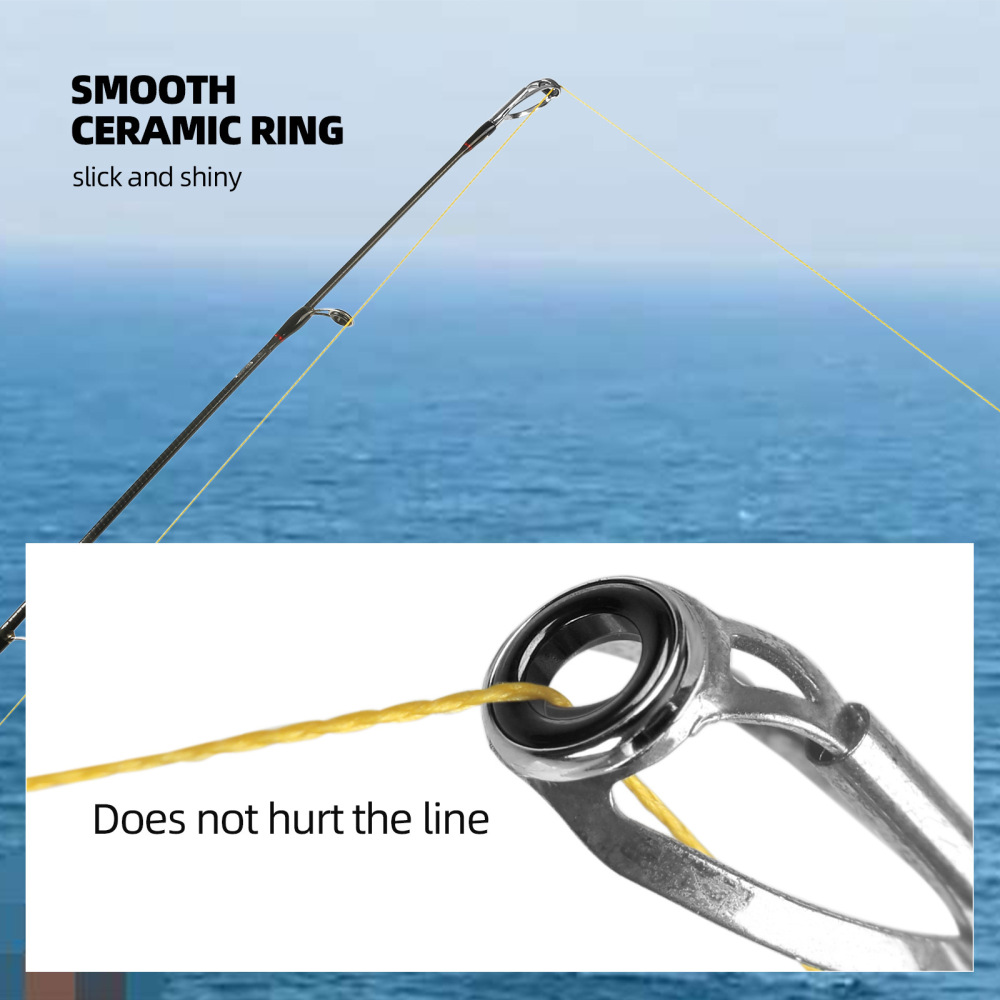หัวคันเบ็ดตกปลาสแตนเลสพร้อมวงแ - Fishing Rod Casting บทวิจารณ์และราคา