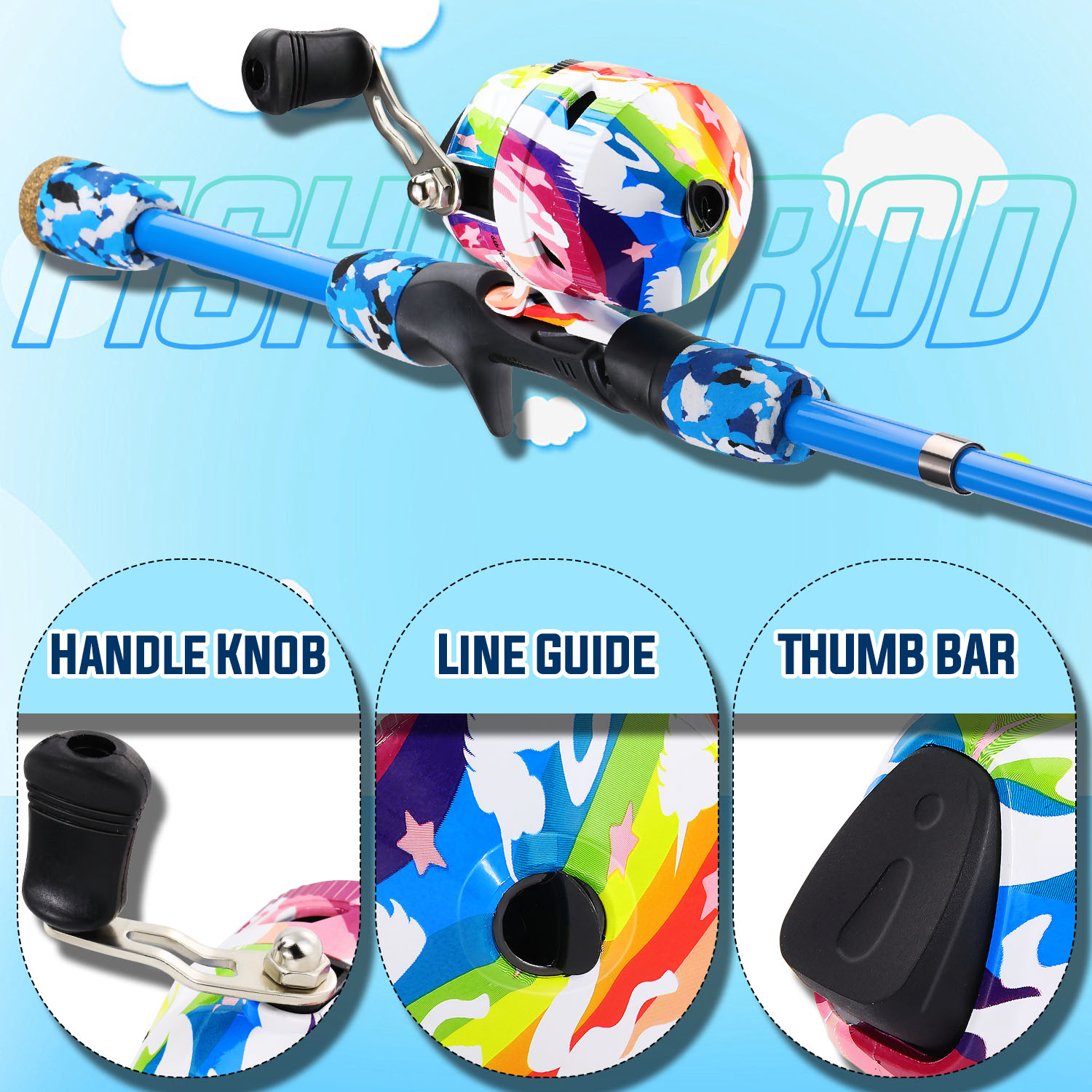 Sougayilang เด็กตกปลา Combo 1. - Fishing Rod Combo บทวิจารณ์และราคา