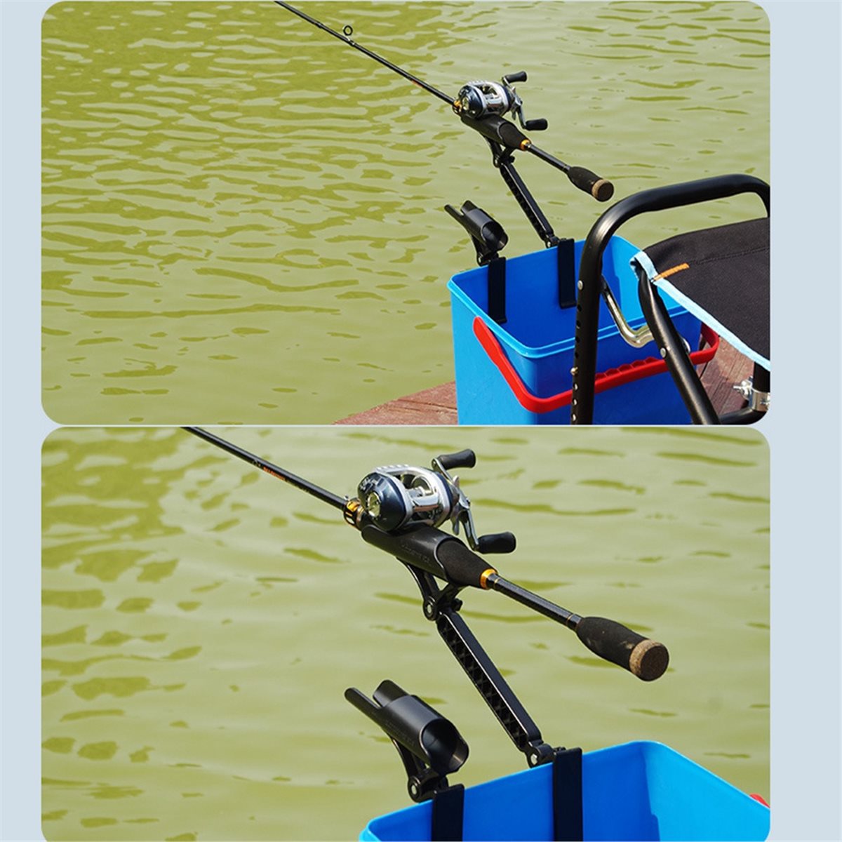 ที่วางคันเบ็ดแบบปรับได้ 2 ชิ้น - Fishing Rod Ice บทวิจารณ์และราคา