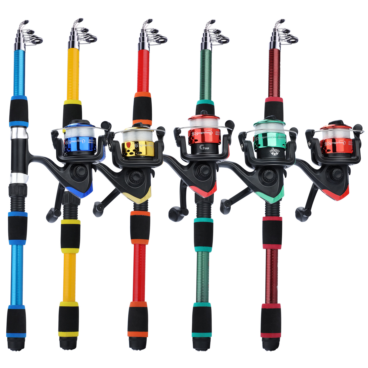 Sougayilang เด็กตกปลาชุดเสาชุด - Fishing Rod Spinning บทวิจารณ์และราคา